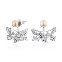 ราคา Glintz Euphoria Muse ต่างหูห้อยมุกธรรมชาติ เรือนเงินแท้ ตัวห้อยถอดออกได้ฝังด้วยเพชร cubic zirconia (19582979515)