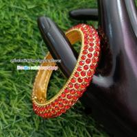 ราคา กำไลข้อมือ ลายพิกุลลายไทยดอกไม้ฉลุ สีลงยา เครื่องประดับชุดไทย กำไลข้อมือรุ่น 20228 ราคาต่อ 1 วง (18975905762)