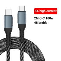 ราคา HIPHI 100W USB Type C ถึง USB Type C สายชาร์จด่วน QC 3 0 4 0 Quick Charge สำหรับ 65W Fast Charging USB C สายสำหรับซัมซุง Android Type C 60W อย่างรวดเร็ว charger (20793112553)
