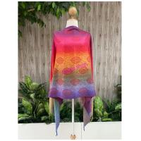 ราคา ผ้าคลุมไหล่ ผ้าพันคอ ลายไทย ลายรุ้ง ผ้าชายทะเล สีสันสดใส ลวดลายสวยงาม เนื้อนุ่ม เบาบาง ผืนใหญ่ คลุมสบาย พร้อมส่ง (20288687848)