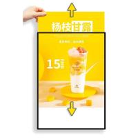 ราคา กล่องไฟแบบบางกรอบแขวนป้ายเมนู LED โฆษณา A4 A3 A2 50 70ซม 60 90ซม (21256670728)