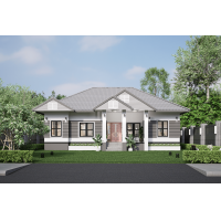 ราคา 140 แบบบ้าน บ้านชั้นเดียว 4 ห้องนอน 2 ห้องน้ำ (21288246309)