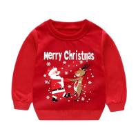 ราคา Baby Girl Winter Warm Clothes 2 6T Toddler Girl Red Christmas Party Costume Kids Santa Claus Printed Hoodies Boys Sweatshirts wfst (20850694234)