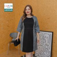 ราคา UE0045 ชุดเดรส สาวอวบ เดรสทูโทน มีซับใน มีซิปด้านหลัง x000D ช่วงแขนยาวประมาณ 3 ส่วน ใส่แล้วดูเพรียว เสื้อผ้าพลัสไซส์ เสื้อผ้าสาวอวบ คุณภาพพรีเมี่ยม ชุด เดรส สาว อวบ ชุด เดรส คน อ้วน (18965201120)