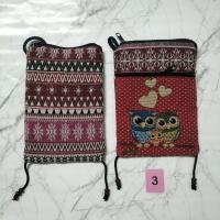 ราคา กระเป๋าลายนกฮูก กระเป๋าผ้าทอนากา ผ้าพื้นเมืองทางเหนือ กระเป๋าสายสะพายยาว กระเป๋าคล้องคอ กระเป๋าชาวดอย แต่งหน้ากระเป๋าลายนกฮูก (17546946498)