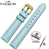 ราคา ใช้แทน สายนาฬิกา สายนาฬิกาหนังแท้ COACH สายนาฬิกาผู้หญิง boyfrien ชั้นบนสุดสายหนังวัว 12 มม 20 มม (18981536591)