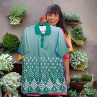 ราคา เสื้อคอปกลายไทยสีพาสเทล (20992939383)