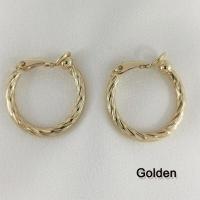 ราคา ต่างหูห่วงนอร์มคอร์ทองเหลืองทอง12K สไตล์เรียบง่ายราคาไม่แพง (19833575777)