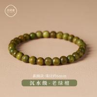 ราคา เชือกไม้จันทน์สีเขียวสำหรับผู้ชายสายลูกประคำไม้จันทน์สายรัดข้อมือแบบร้อยไม้ก่าแผ่นลูกปัดเล่นพระพุทธรูปนั่งสมาธิลูกปัดจานไม้ (20469228965)