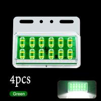 ราคา 4pcs ไฟเลี้ยว LED รถบรรทุก12D 24V มีไฟไฟล้อรถไฟท้ายรถพ่วงหลอดไฟแบบกว้างไฟข้างไฟสนาม (20930486088)