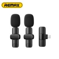ราคา REMAX K02 K03 Wireless Lavalier ไมโครโฟน บันทึกเสียงแบบพกพา มินิ ไมค์ สำหรับ iP Android ถ่ายทอดสดการเล่นเกม (19612613515)