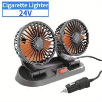ราคา หัวคู่พัดลมในรถยนต์หมุนได้หลายมุมด้วยความเร็ว2ระดับและพลังงาน5V 12V 24V ที่ปรับได้ (21037602507)