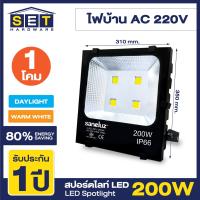 ราคา สปอร์ตไลท์ LED 50W 100W 150W 200W แสงสีขาว Daylight 6500K Warm White 3000K ฟลัดไลท์ Spotlight Floodlight แอลอีดี ใช้ไฟบ้าน สปอตไลท์ 220V VSC (20577352728)