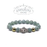 ราคา J10 02 กำไลหินมงคล Jade หยกพม่า พระพิฆเนศประทานพร Pyrite สุขภาพ อุดมสมบูรณ์ มั่งคั่ง กักเก็บทรัพย์ (19467510694)