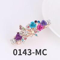 ราคา Korean Version of Rhinestone Bow Headdress Crystal Flower Wild Top Clip Spring Clip Hairpin (13893320123)
