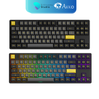 Akko Black & Gold Wireless Mechanical Keyboard คีย์บอร์ด รุ่น 5087B Plus
