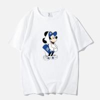 ราคา 2023 ใหม่ เสื้อยืดแขนสั้น ผ้าฝ้ายแท้ พิมพ์ลาย Disney Mickey Mouse Donald Duck แฟชั่นฤดูร้อน สําหรับผู้ชาย และผู้หญิง S 5XL s 5xl (21177485267)