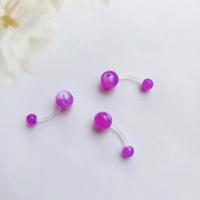 ราคา จิวสะดืออะคริลิค จิวสะดือพลาสติก จิวสะดือลายหินอ่อน JN209 (20543357185)