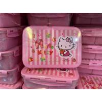 ราคา กล่องข้าว superlock ลายคิตตี้ Sanrio ลิขสิทธ์แท้ เข้าไมโครเวฟได้ กล่องข้าว 2 ช่อง Kitty (13976238921)