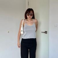ราคา CHALALA TANK I เสื้อสายเดี่ยวไหมพรมสายไขว้ผ่าหลังเซ็กซี่ขี้เล่นเบาๆ สายเดี่ยวสำหรับตัวมัมตัวมารดากิมมิคชนะเริ่ด (19457284382)