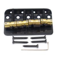 ราคา WK Guitar Bridge 4 String Bass Bridge Brass Saddles Steel Plate for TL Electric Guitar Wilkinson WBBC (19611662320)