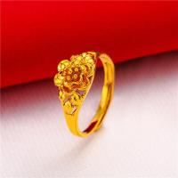 ราคา เครื่องประดับทองคำจำลอง 24K สำหรับสุภาพสตรีแหวนกุหลาบแหวนทองแหวนแฟชั่น (19200447913)