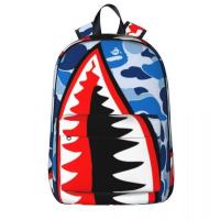 ราคา Shark Camo กระเป๋าเป้สะพายหลังลายพรางกระเป๋าหนังสือนักเรียนกระเป๋าสะพายไหล่แล็ปท็อป Rucksack กระเป๋าเดินทางแฟชั่นกระเป๋านักเรียนเด็ก (20160779029)
