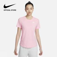 ราคา Nike Womens Nike Sportswear Club Essentials Tee Medium Soft Pink (21300768085)