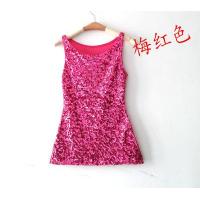 ราคา ชุดการแสดงเสื้อกล้ามสายเดี่ยวตัวสั้นสำหรับผู้หญิงเสื้อตัวในปักเลื่อมเซ็กซี่ใส่ด้านนอกสำหรับฤดูร้อนเสื้อสายเดี่ยวสีดำเรียบง่ายแมทช์ลุคง่าย (19906164054)