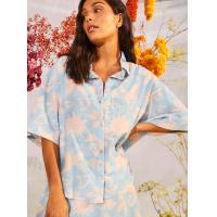 ราคา ROXY เสื้อเชิ้ต Womens Apres Surf Short Sleeve Shirt 233 URJWT03106 BGB8 (21017651969)