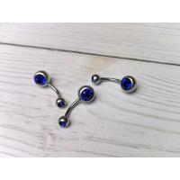ราคา จิวสะดือสแตนเลสแท้ จิวหูสแตนเลสแท้ II Navel 2 CZ II Korean earring navel CZ Stainless Steel ascessories (10694117591)