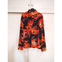 ราคา เสื้อเชิ้ตแขนยาวสีส้มดำผ้ายืดและนุ่มละมุนมากๆ (19052850012)