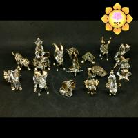 ราคา สัตว์แก้วจิ๋ว ช้าง หมู ลิง กวาง เสือ แพะ งู เต่า ปลา กุ้ง วัว (7388705187)