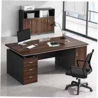 ราคา โต๊ะทำงานไม้ โต๊ะคอมพิวเตอร์ โต๊ะผู้บริหาร โต๊ะทํางาน2ชั้น Computer Desk ชุดโต๊ะทํางาน โต๊ะคอม โต๊ะไม้ โต๊ะสำนักงาน (19642214352)
