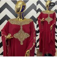 ราคา Dashiki abayas มุสลิมสำหรับผู้หญิงดูไบแม็กซี่เดรสพิมพ์ลายแขนค้างคาว Kaftan (21359348955)