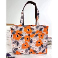 ราคา กระเป๋าผ้าเคลือบกันน้ำ A4 ทรงนอน สะพายไหล่ ขนาด 14 ใส่เอกสาร ใส่แฟ้มได้ จุมากๆ (19421479263)