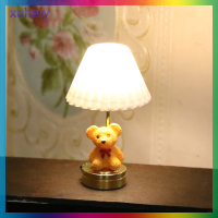 ราคา xuhaiy บ้านตุ๊กตา1 12โคมไฟ LED ขนาดเล็กโคมไฟตั้งโต๊ะรูปหมีน่ารักโคมไฟตกแต่งบ้านโมเดลเฟอร์นิเจอร์อุปกรณ์ตกแต่งบ้านตุ๊กตา (21057512009)