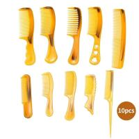 ราคา ชุดหวีเอ็นวัว10ตัวชุดสีเหลืองป้องกันไฟฟ้าสถิตย์หนาและทนทานสีเอ็นวัว (21170973823)