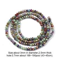 ราคา Beebeecraft 1 Strands Faceted Electroplate Glass Rondelle Beads Pearl Luster Plated Tiny Loose Spacer Beads for Craft Jewelry Necklace Bracelet Making (16617949203)