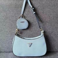 ราคา Guess กระเป๋าสะพายไหล่แฟชั่นผู้หญิงกระเป๋าแบบหนีบแขน Vg841618 (20349269720)