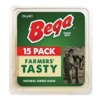 ราคา BEGA NATURAL CHEESE SLICES FLIPTOP 250g 15 Pack เบก้าเนชัลรอล์ชีสสไลด์ 250 กรัม (12750336065)