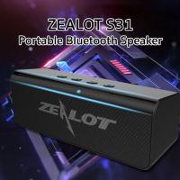 ราคา Dexun ลำโพงบลูทูธ ZEALOT S31 Bluetooth 5 0 แบตเตอร์รี่ยาวนาน ขนาดพกพา เสียงดี คุณภาพดี ของแท้ของใหม่100 ทนทาน ใช้งานได้นาน ราคากันเอง ไม่แพง (5887074699)