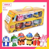 ราคา ส่งจากกรุงเทพฯ 6 in 1 อนิเมชั่นเกาหลีการ์ตูน Robocar Poli ชุดหุ่นยนต์แปลงของเล่นรถ 6 in 1 Korean Animation Cartoon Robocar Poli Transformation Robot Kit Car Toys (13733330206)
