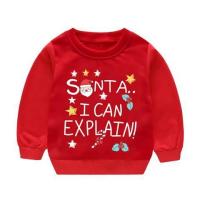 ราคา เสื้อสเวตเตอร์เสื้อแขนยาวสีแดงเด็กลายกวางซานตาคลอสมนุษย์หิมะสเวตเตอร์คริสต์มาส (20756170540)