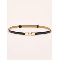 ราคา ชุดเดรสเข็มขัดหนังแฟชั่นอเนกประสงค์สำหรับผู้หญิงชุดเดรสสายรัดเอวเข็มขัดแบบยืดได้โลหะแบบบางสีทอง (21170246576)