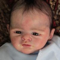 ราคา ADFO 14 Inches Kian Reborn Baby Kits Lifelike Unfinished Vinyl Silicone Reborn Baby Girl Dolls Parts Christmas Gifts For Girls (11643303626)