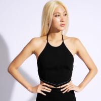 ราคา verve LUDIC TOP BLACK เสื้อครอปสายเดี่ยวคล้องคอ สีดำ (21183014222)