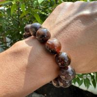 ราคา WQ 15 สร้อยข้อมือหินแท้ฟอสซิลไม้กลายเป็นหิน กำไลคตไม้ 15มิล โดยประมาณ พุทธคุณสูง คตไม้สัก สีเข้มขลังพลังสูง (21021997078)