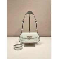 ราคา Prada Brushed leather shoulder bag (21228406451)