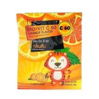 ราคา Bio Vit C 60 ไบโอ วิตามินซี กลิ่นส้ม เบอร์รี่ แอปเปิ้ลเขียว ขนาด 60 มิลลิกรัม จำนวน 1ซอง (20513115697)